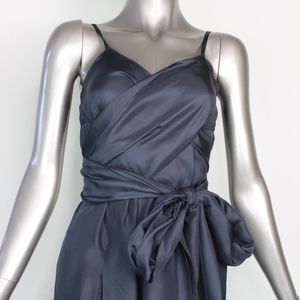 BCBGMaxazria women jumpsuit crisscross wrap top